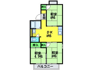 ハイツ宮山の物件間取画像